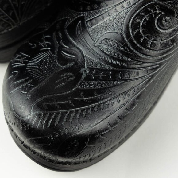 Dansko Professional Tooled Leather Clogs – Black – Wide – Size 41W (US 10.5–11W) - Picture 11 of 12